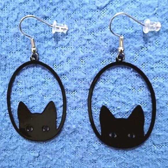 Hand crafted halloween dangle earrings - Picture 4 of 15